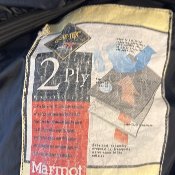 Vintage Marmot Blue Black Ski Jacket Sz L - Picture 7 of 9